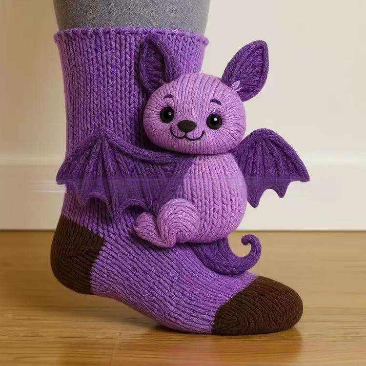 Wholesale Factory 3D Cute Animal Socks Women's Non-slip Cartoon Home Socks Thickened Adult Floor Socks With Animal Pattern