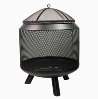 Gril de jardin vertical pour extérieur, table de barbecue en mosaïque pour patio et foyer de cowboy