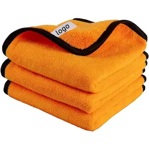 Sale 300 - 1200gsm Plush Thick Microfiber Car Drying Cleaning Cloths Car Polish Detailing Towels Car Cleaning Towel