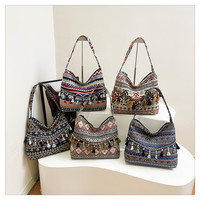Nouveau Sac à Dos Tendance 2026 avec Franges, Sac à Main Décontracté et Polyvalent, Style Ethnique, Grande Capacité, en Polyester
