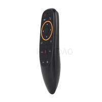 Souris volante G10S jaune avec commande vocale, souris volante G10S 2,4 GHz, télécommande vocale pour Smart TV Box