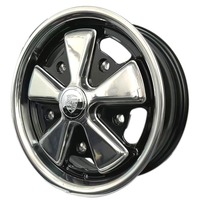 Jantes en alliage classiques vintage 17x7.0, polies miroir, 5x130, à déport profond, pour Fuchs Wheel, Old Beetle, voitures classiques
