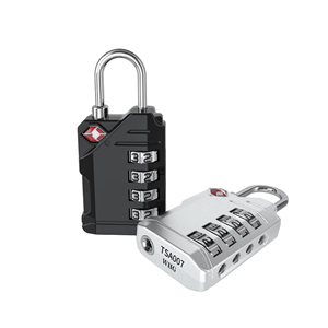 Serrure à combinaison à double levier certifiée <span class=keywords><strong>TSA007</strong></span>, en alliage de zinc à 4 chiffres, avec crochet TSA et serrure douanière - Product Image 5