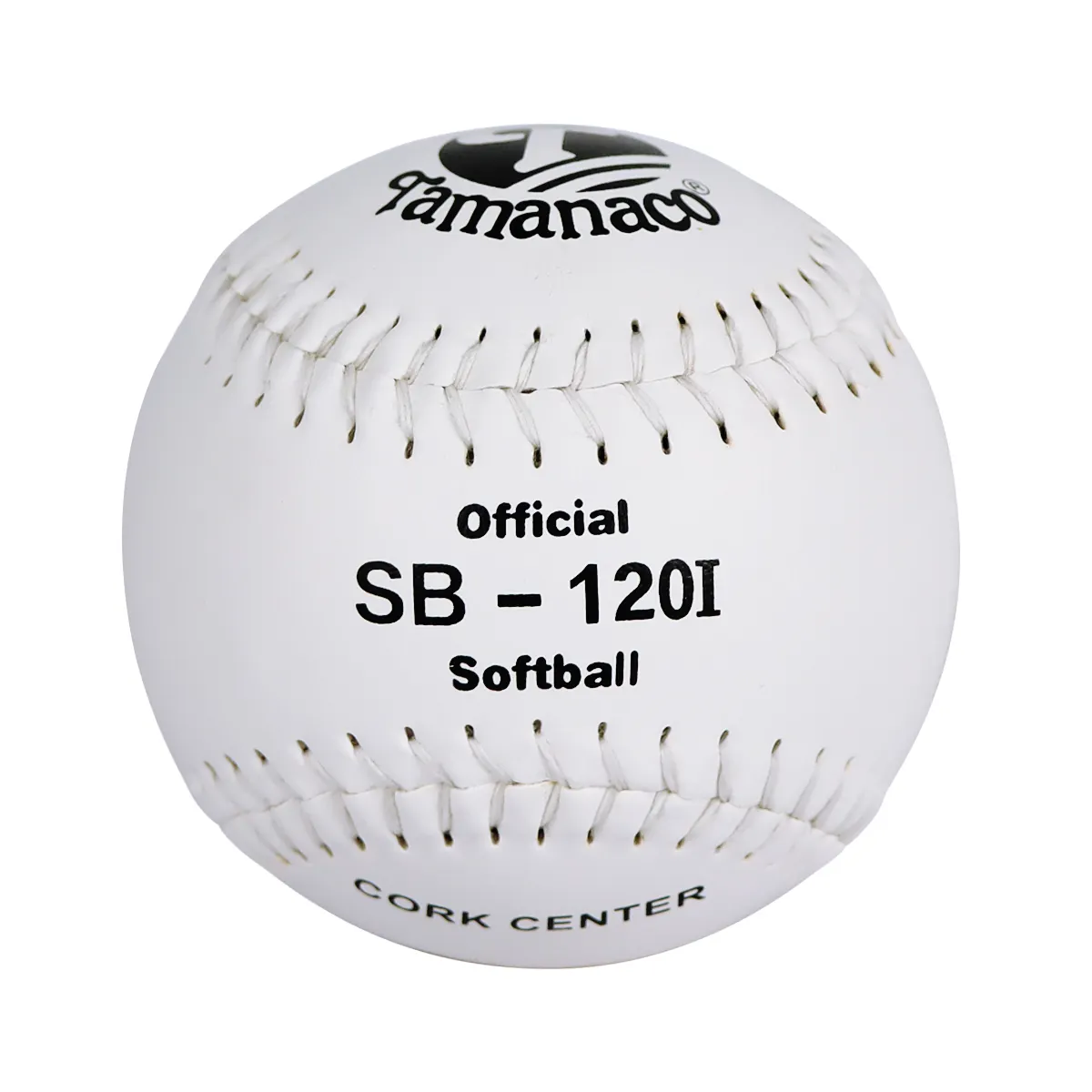 Mantar çekirdek softbol Pelota De Sb-120 softbol ile beyaz kompozit deri Tamanaco Sb-120i