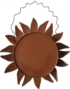 Vente en gros de style traditionnel en fer peint à la main et en métal multicolore tournesol nichoir décoratif suspendu ornement de jardin - Product Image 2