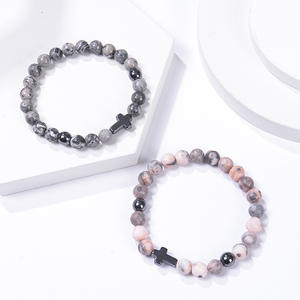 بيع بالجملة سوار من الحجر الطبيعي للنساء والرجال مجوهرات اليوجا الشفاء اليدوية مرنة عبر سحر - Product Image 5