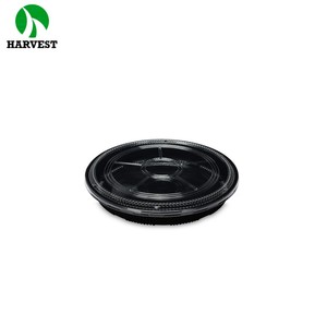 Plateau rond noir en plastique PET, de qualité alimentaire, <span class=keywords><strong>assiette</strong></span> de service pour le Sushi 1 pièce - Product Image 2