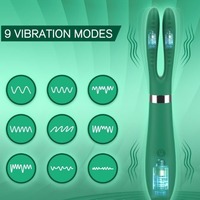 Klitoris vibrator mit Kaninchen ohren G-Punkt-Vibrator mit 9 Vibrations klitoris Nippel Stimulator Weibliches Sexspielzeug Spielzeug für Erwachsene für Frauen