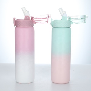 32oz New Design Double Wall Stainless Steel Water <b>Bottle</b> With Straw Sports Great For Hiking & Biking - Product Image 2