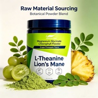 Poudre de glycinate de magnésium OEM saveur raisin-ananas avec L-théanine pour un sommeil calme et le soulagement du stress