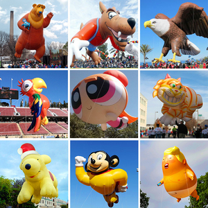 Modèles volants à grande échelle de dirigeables/avions/rockets gonflables de 10 à 30 pieds, ballons à hélium de forme unique pour la publicité aérienne - Product Image 5