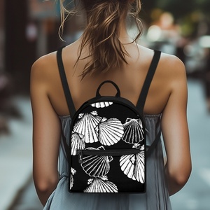 <span class=keywords><strong>Sac</strong></span> à <span class=keywords><strong>dos</strong></span> pour femmes, <span class=keywords><strong>petit</strong></span> <span class=keywords><strong>sac</strong></span> à <span class=keywords><strong>dos</strong></span> tendance pour adolescents, imprimé coquillage de style hawaïen, fermeture éclair, faible MOQ - Product Image 4