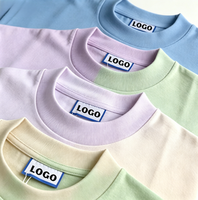 Camiseta de Algodón de Alta Calidad 280g para Hombre, Hombro Caído, Corte Relajado, Manga Corta, Personalizable, en Blanco, Peso Pesado, Venta al por Mayor, Proveedor a Granel