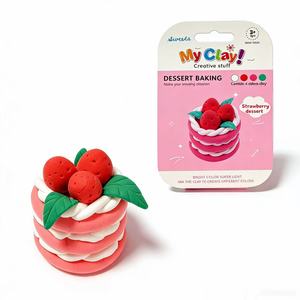 Mini Polymer Clay Food Ice Cream-shaped Cake Decorating DIY Children's Collectible Gifts Clay Craft