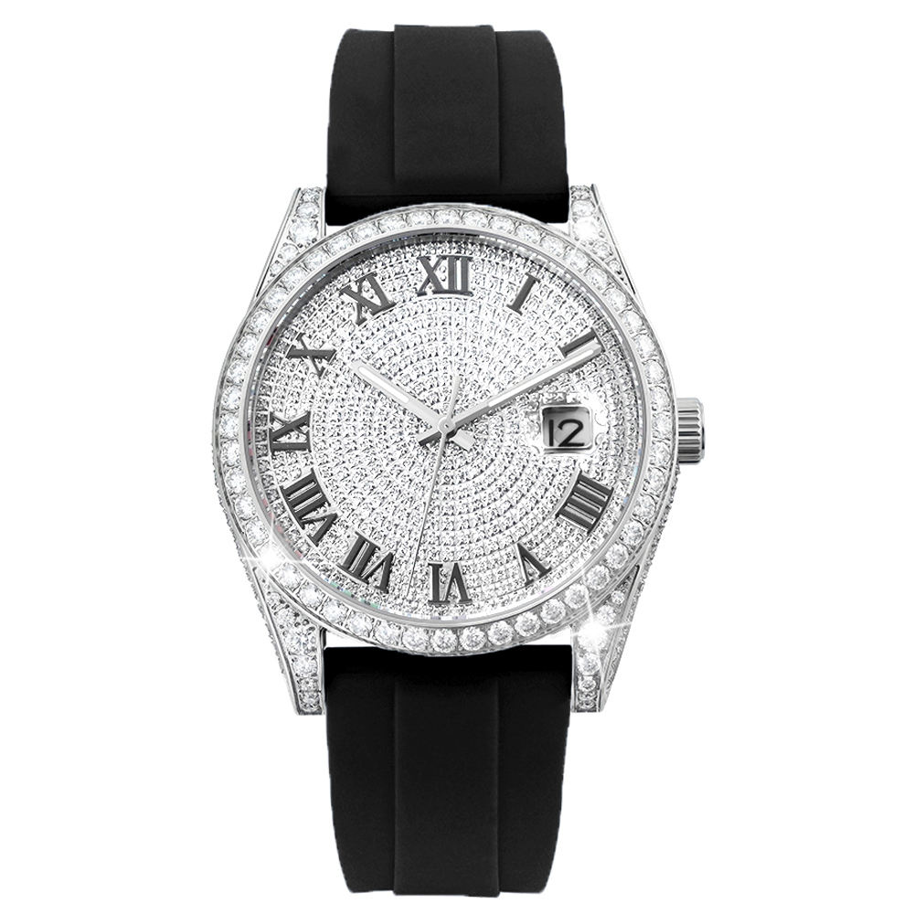 Silver-Black Roman numeral dial
