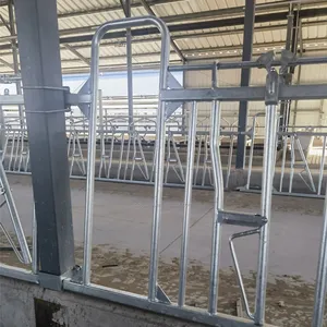 Cow Headlocks For Cattle Headlock system Cattle Feeder barrier Dairy Farm Equipment cattle head gate