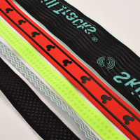 Bande élastique antidérapante à pois en silicone, motif coloré personnalisé, impression de logo, vente en gros de haute qualité, vente à chaud d'accessoires vestimentaires