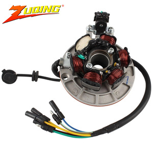Bobine de stator de moto Zuqing 140cc Lifan Yinxiang 6 pôles, pièce de moteur de démarrage magnéto CQ 124 1 - Product Image 1