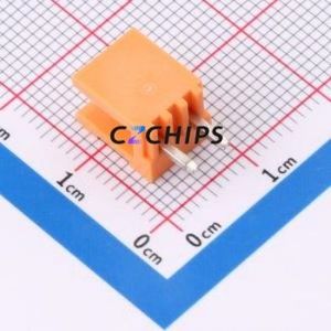 MXHT396V-3.96-02P-OE01-Cu-A Plug-in Terminal Block Through hole,P=3.96mm Board-to-Board / Socket - Open 1x2P 3.96mm Orange - Product Image 2