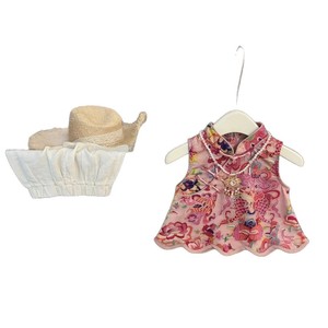 Tongxingyuan Chinese Style Cheongsam Vest For Baby Girls Pink Koi Pattern Cotton Thin Summer Outfit - Product Image 5