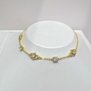 Pulseras de plata de ley 925 al por mayor para mujer, pulsera de la amistad con ojo, cadena doble de oro de 14k, pulseras únicas y sencillas para el verano. - Product Image 2