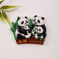 Stiker kulkas 3D Magnet kulkas Panda kustom dekorasi kulkas koleksi kerajinan stiker magnetik pabrik