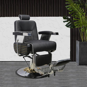 Chaise de barbier rétro à l'huile Salon de coiffure pour hommes Chaise de <span class=keywords><strong>coiffeur</strong></span> Salon de coiffure peut être soulevé et abaissé pour s'allonger chaise - Product Image 1