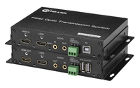Convertisseur Fibre Optique 4K60HZ jusqu'à 10KM, Prolongateur de Fibre avec Entrée Audio