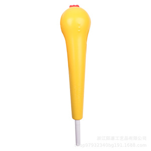 Cartoon Yellow Chicken Pen Topper PU Foam Slow <b>Rebound</b> Writing Aid Grip Gift - Product Image 1