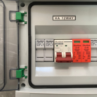 Boîtier de Combinateur Solaire Photovoltaïque Winsun 500V en Acier ABS IP30 avec Cadenas en Acier Inoxydable 304, 15A/32A, pour Systèmes Photovoltaïques