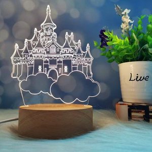 <span class=keywords><strong>Lampada</strong></span> 3D a Illusione Ottica LED Personalizzata, Luce <span class=keywords><strong>Notturna</strong></span> USB in Acrilico per Bambini, <span class=keywords><strong>Lampada</strong></span> da Tavolo Decorativa per Camera da Letto, Regalo per Bambini - Product Image 2