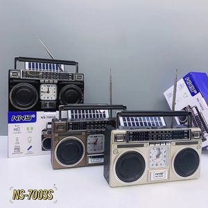 NUEVO Radio Reloj Altavoz <span class=keywords><strong>de</strong></span> Calidad Premium con FM, USB, TF, SW3, Radio <span class=keywords><strong>de</strong></span> Banda, Tarjeta, Bluetooth, Estilo Retro Clásico Vintage, Radio <span class=keywords><strong>de</strong></span> Energía Solar - Product Image 5