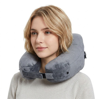 Oreiller de voyage gonflable personnalisé avec chapeau, design spécial, largement utilisé