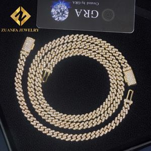 Hot Sale Pass <b>Diamond</b> Tester Fire Jewelry Fashion Hip Hop Style 6mm Moissanite Cuban Link Chain <b>Necklace</b> 925 Sterling <b>Silver</b> - Product Image 6