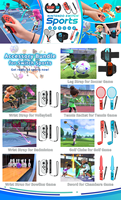 Nouvel An Promotion 10 En 1 Commutateur Sport Accessoires Bundle Kit Pour Switch Sport Jeu Joycon