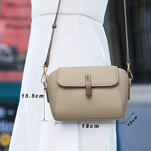 Cowhide Small <b>Square</b> Shoulder Bag Genuine Leather Bag Women's Trendy and High-end Girl's Large Capacity Crossbody Cosmetic Bag - Product Image 6