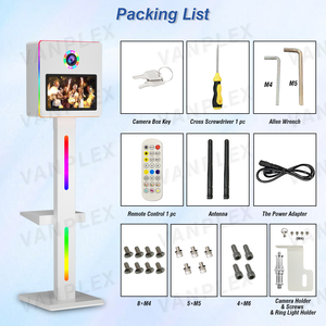 Cabina <span class=keywords><strong>de</strong></span> Fotos Selfie DSLR <span class=keywords><strong>de</strong></span> 15.6 Pulgadas | Pantalla Táctil Interactiva + <span class=keywords><strong>Cuerpo</strong></span> Metálico <span class=keywords><strong>de</strong></span> Avión | Logotipo Gratuito + Envío Global Seguro - Product Image 3