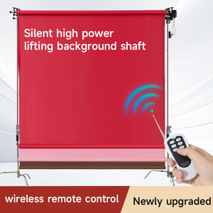 ระบบมอเตอร์ไฟฟ้าสำหรับม้วนฉากหลังแบบ 2/3/<span class=keywords><strong>4</strong></span>/6 ช่อง พร้อมรีโมทไร้สาย สำหรับผ้ามัสลินและม้วนกระดาษ - Product Image 2