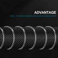 Vente en gros Offre Spéciale 100m 100% ligne de pêche en nylon fluorocarbone ligne de poisson lisse et haute résistance