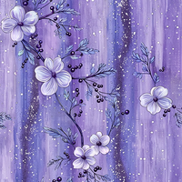 Tela de Vestir Koshibo de Alta Calidad, Base de Crepé de Poliéster, Estampados Florales Abstractos Vívidos para la Confección de Vestidos Elegantes para Mujer