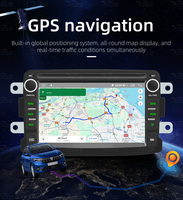 Autoradio Android BQCC7" avec écran, Carplay, Wifi, lecteur multimédia pour Dacia Logan Dokker Duster Sandero Lodgy Renault Captur