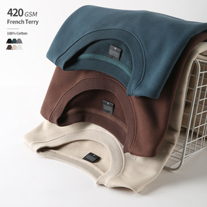 Produttori di Abbigliamento Personalizzato Autunno/Inverno Nuova Felpa con <span class=keywords><strong>Cappuccio</strong></span> da <span class=keywords><strong>Uomo</strong></span> a Maniche Lunghe in 100% Cotone 420 Grammi Tinta Unita - Product Image 1