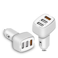 Chargeur de voiture amélioré 20W 2A + C trois ports chargeur de téléphone de voiture charge rapide accessoires de voiture pour téléphone