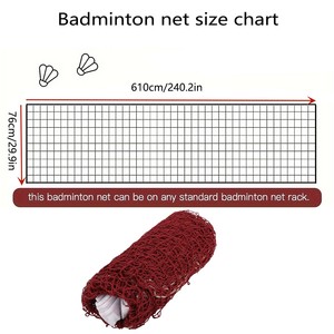 <span class=keywords><strong>Red</strong></span> de Bádminton Impermeable de 6.1x0.76m 2026 |   PP y Nailon y Lona |   Antienganches |   Venta al por Mayor Directa de Fábrica <span class=keywords><strong>para</strong></span> Interiores y Exteriores - Product Image 4