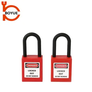 Boyue Abs Lockout Padlock OEM Custom Loto 38mm Safety Padlock With Key Alike