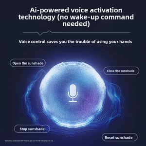 Pare-soleil électrique en forme de Y compatible avec <span class=keywords><strong>Tesla</strong></span> 3/Y, pare-soleil isolant thermique, toit ouvrant écologique en polymère composite nid d'abeilles - Product Image 6