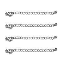 Accessoires DIY en acier inoxydable plaqué or 18 carats anti-ternissement pour bijoux : perles à clipser, chaîne torsadée en rouleau pour colliers et bracelets