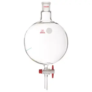 ASK Manufacture 1 2 3 5 10 20L laboratory glass instrument tetrafluoro piston spherical separatory funnel