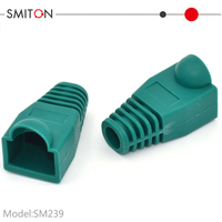Cache-connecteur RJ45 en caoutchouc PVC coloré pour câble Ethernet, avec protection anti-tension pour fiches modulaires RJ45 Cat5e Cat6