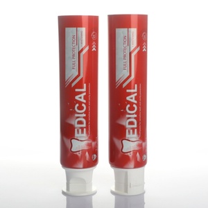 Vente en gros de tubes cosmétiques personnalisés en aluminium/plastique de 100 ml, tubes de dentifrice - Product Image 5